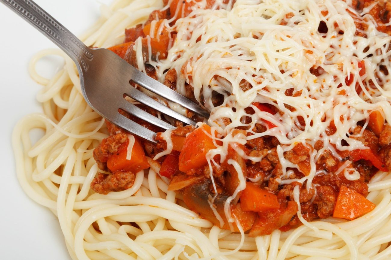 Špagety s hovězím masem